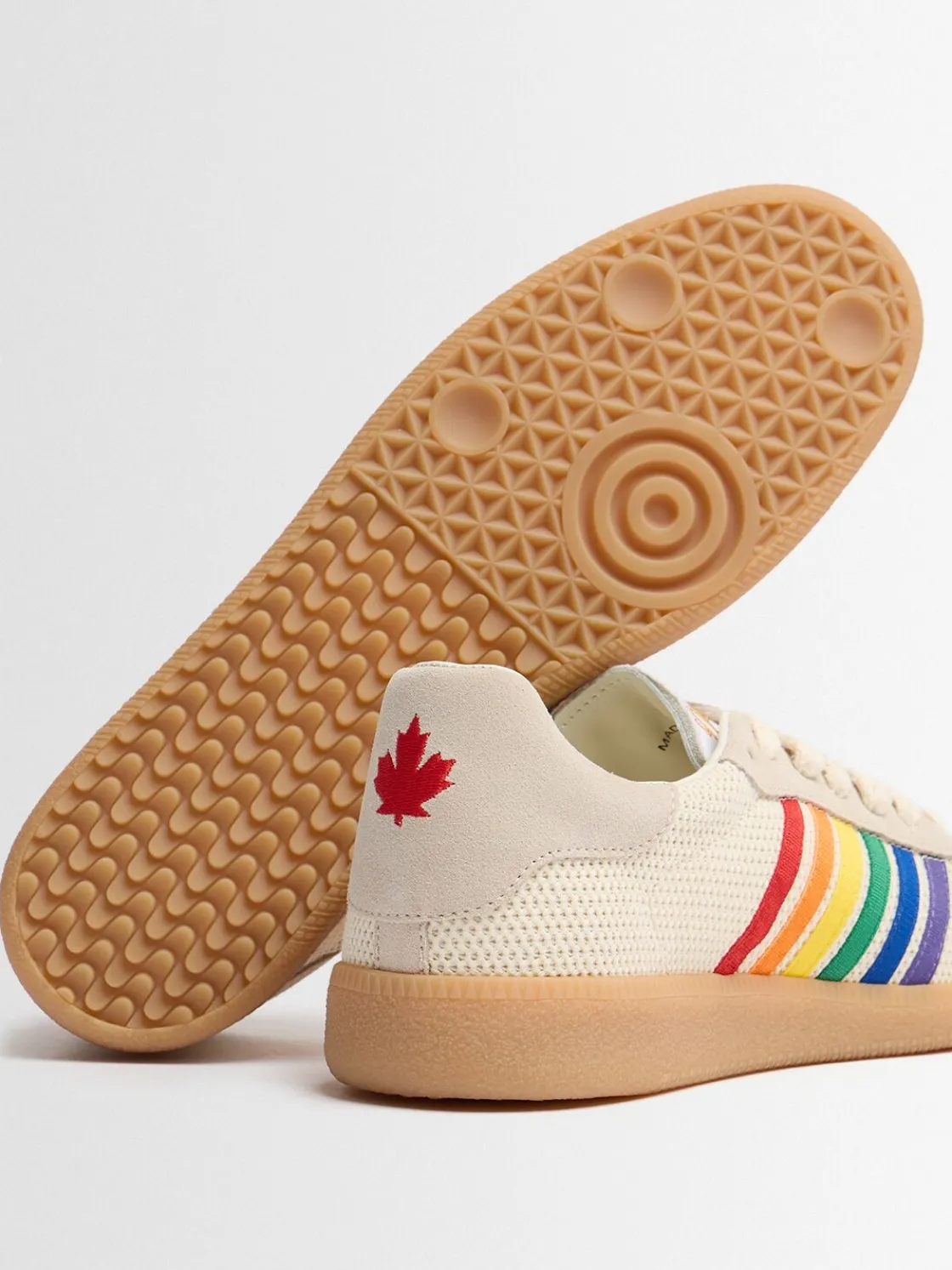 Sneakers in poly e pelle con logo