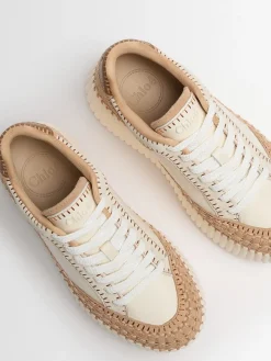 Sneakers Nama in pelle con platform 70mm