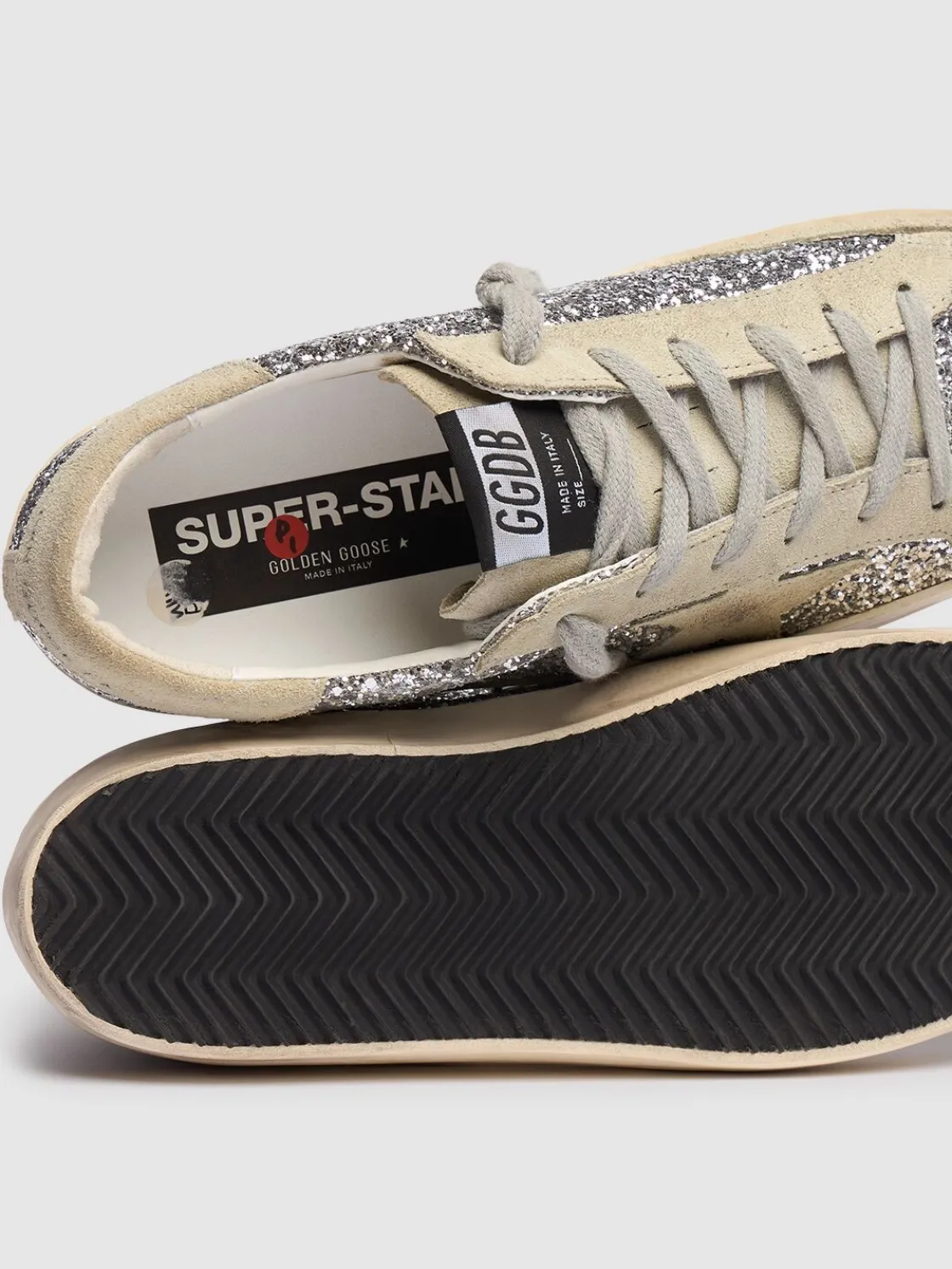 Sneakers Super-Star glitter 20mm