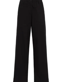 Straight leg cotton pants