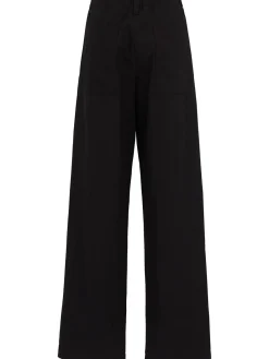 Straight leg cotton pants