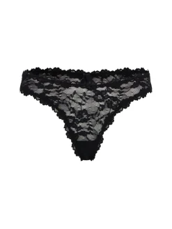 Stretch lace dipped thong