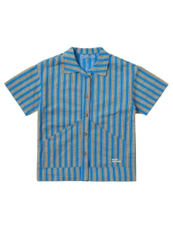 Striped cotton poplin shirt