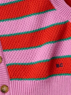Striped knit vest