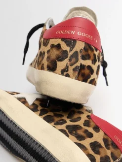 Super Star leopard suede sneakers