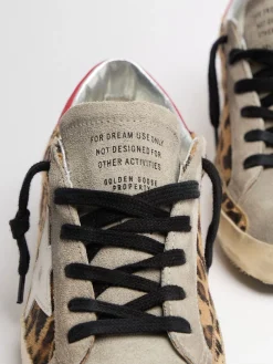 Super Star leopard suede sneakers
