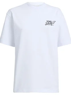 Tag printed cotton T-shirt