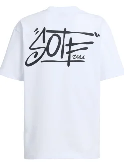 Tag printed cotton T-shirt