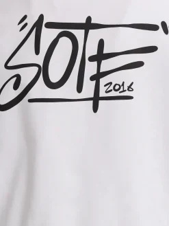 Tag printed cotton T-shirt