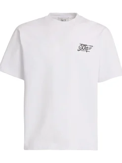 Tag printed cotton T-shirt