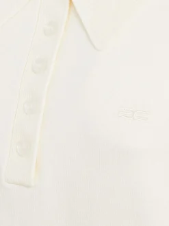 Talla viscose blend knit polo