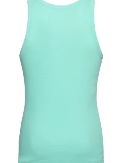 Tank top in cotone organico a costine