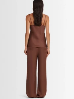 Tank top Sienna in raso di viscosa