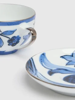 Tazza e piattino da tè Blu Mediterraneo