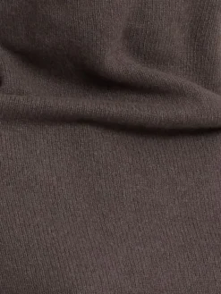 Top drappeggiato in misto cashmere