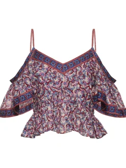 Top Garuva in cotone stampato