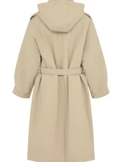Trench in gabardina