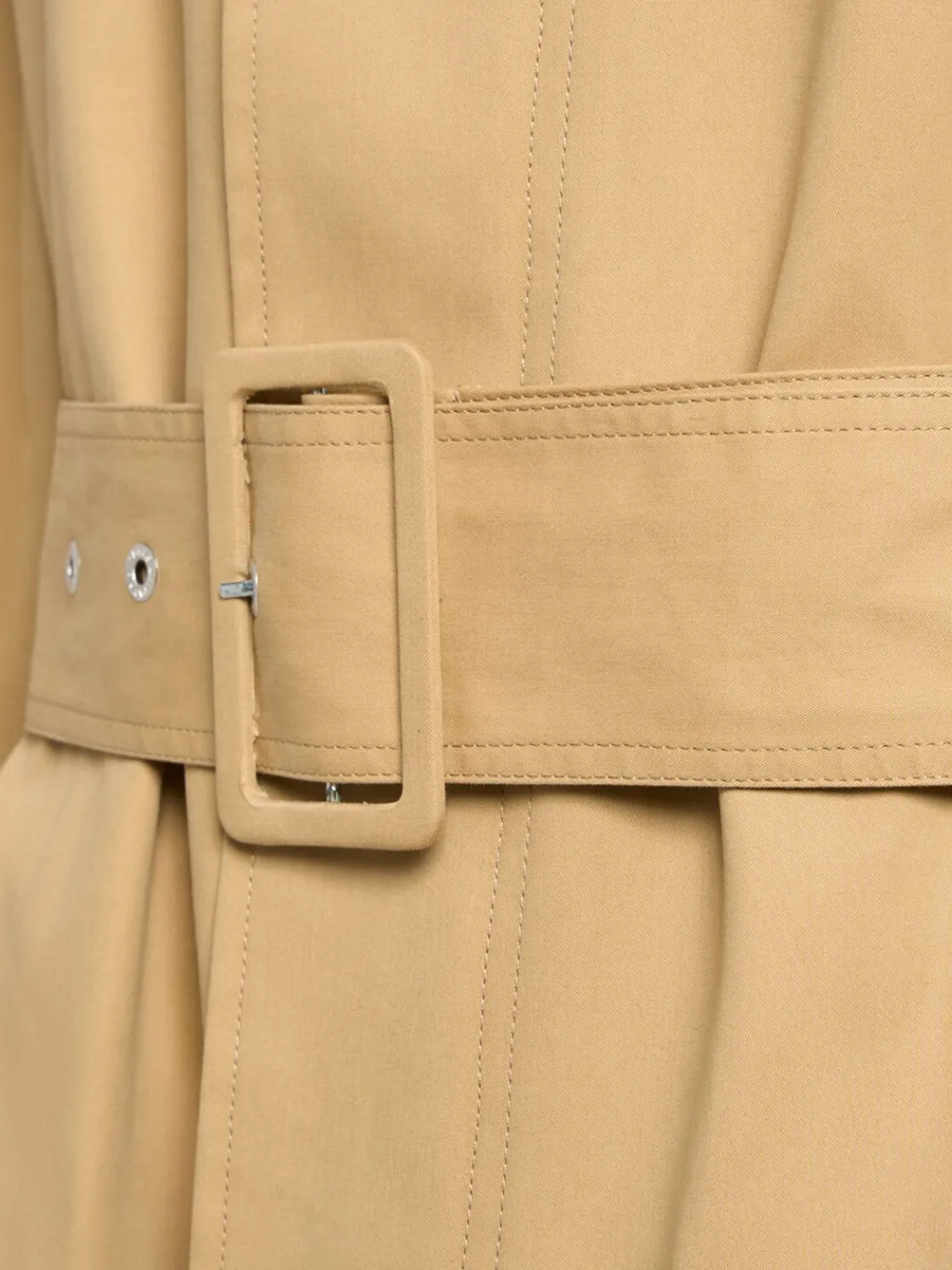 Trench in tela di cotone con cintura