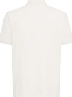 Tricolor-Trimmed cotton polo shirt