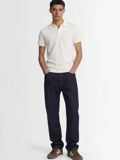Tricolor-Trimmed cotton polo shirt
