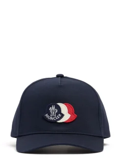 Tricolour logo cotton baseball cap