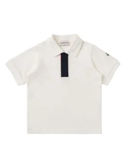 Tricolour-Trimmed cotton polo shirt