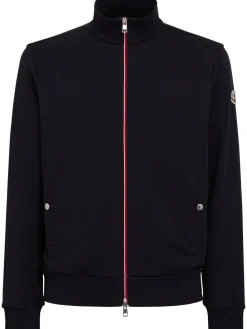 Tricolour-Trimmed cotton sweatshirt