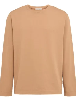 T-shirt a maniche lunghe in jersey di cotone