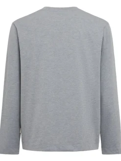 T-shirt a maniche lunghe in jersey di cotone