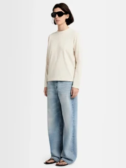 T-shirt a maniche lunghe Marlene in jersey