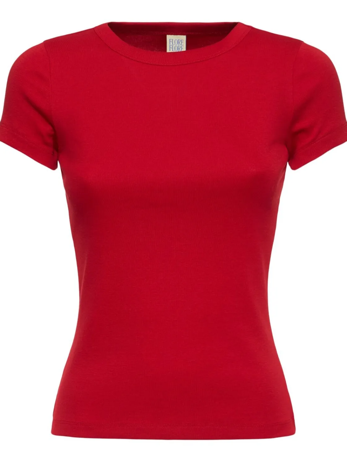 T-shirt Car Baby Tee in cotone organico a costine
