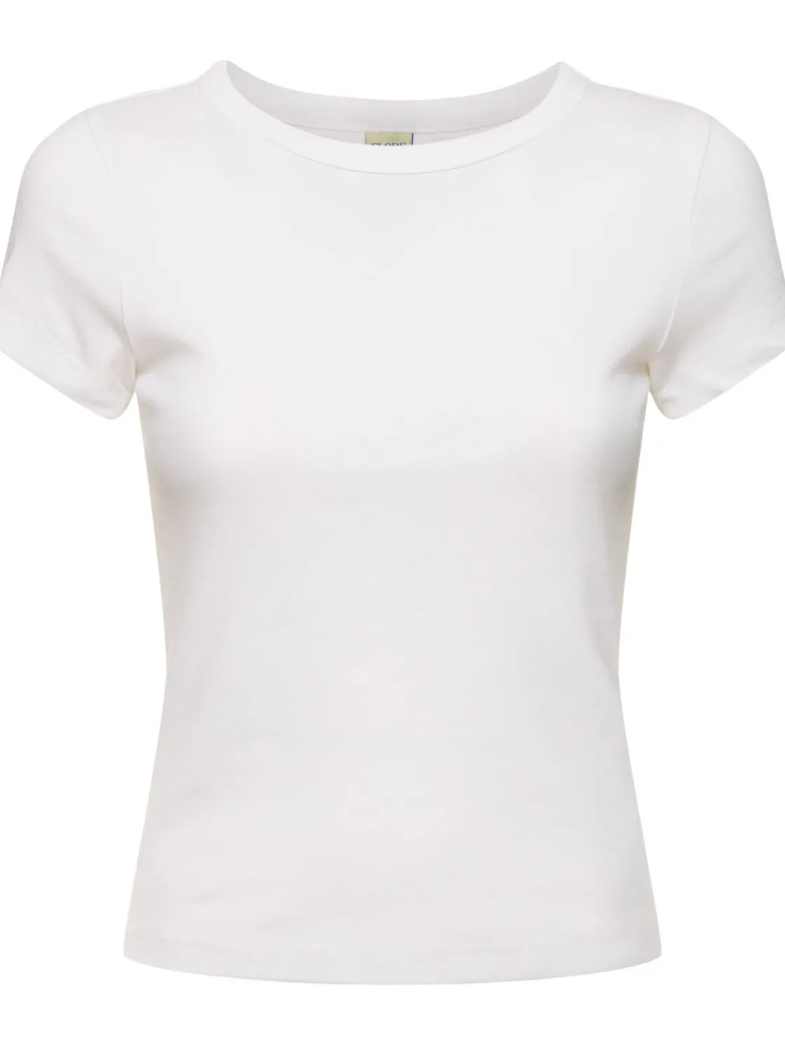 T-shirt Car Baby Tee in cotone organico a costine