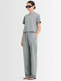 T-shirt cropped Greta in jersey di cotone