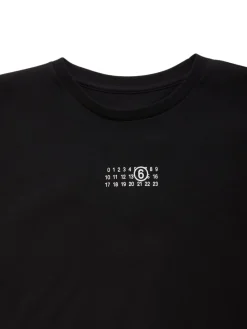 T-shirt cropped in jersey di cotone