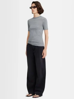 T-shirt Daisy in jersey di cotone stretch
