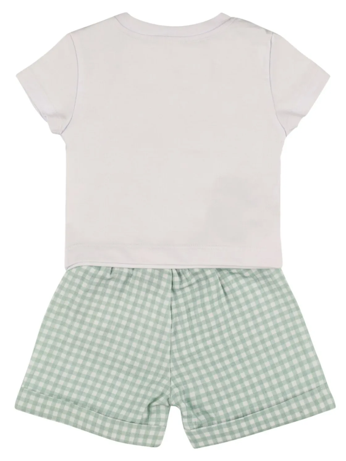 T-shirt e shorts in jersey di cotone stampato