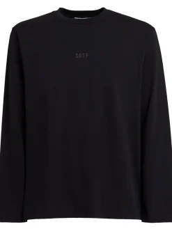 T-shirt in cotone a maniche lunghe