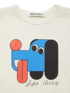 T-shirt in cotone organico con logo