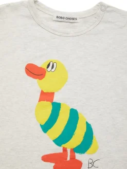 T-shirt in cotone organico con logo