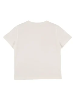 T-shirt in jersey di cotone con ricamo