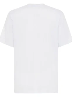T-shirt in jersey di cotone con logo stampato