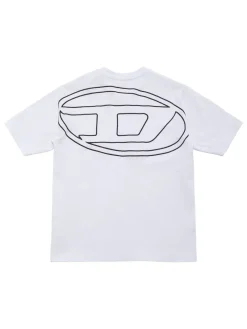 T-shirt in jersey di cotone con ricamo