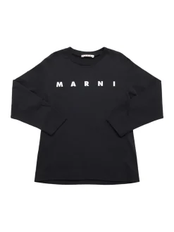 T-shirt in jersey di cotone con stampa