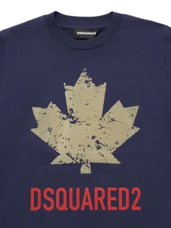 T-shirt in jersey di cotone stampato