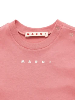 T-shirt in jersey di cotone stampato