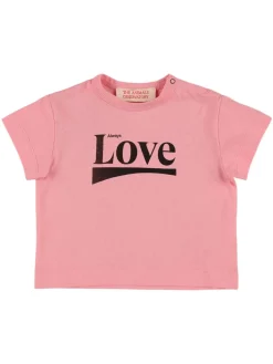 T-shirt in jersey di cotone stampato