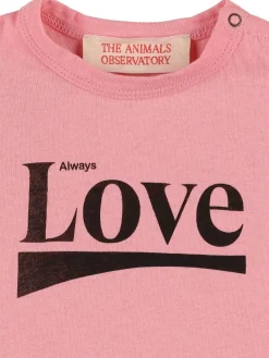 T-shirt in jersey di cotone stampato