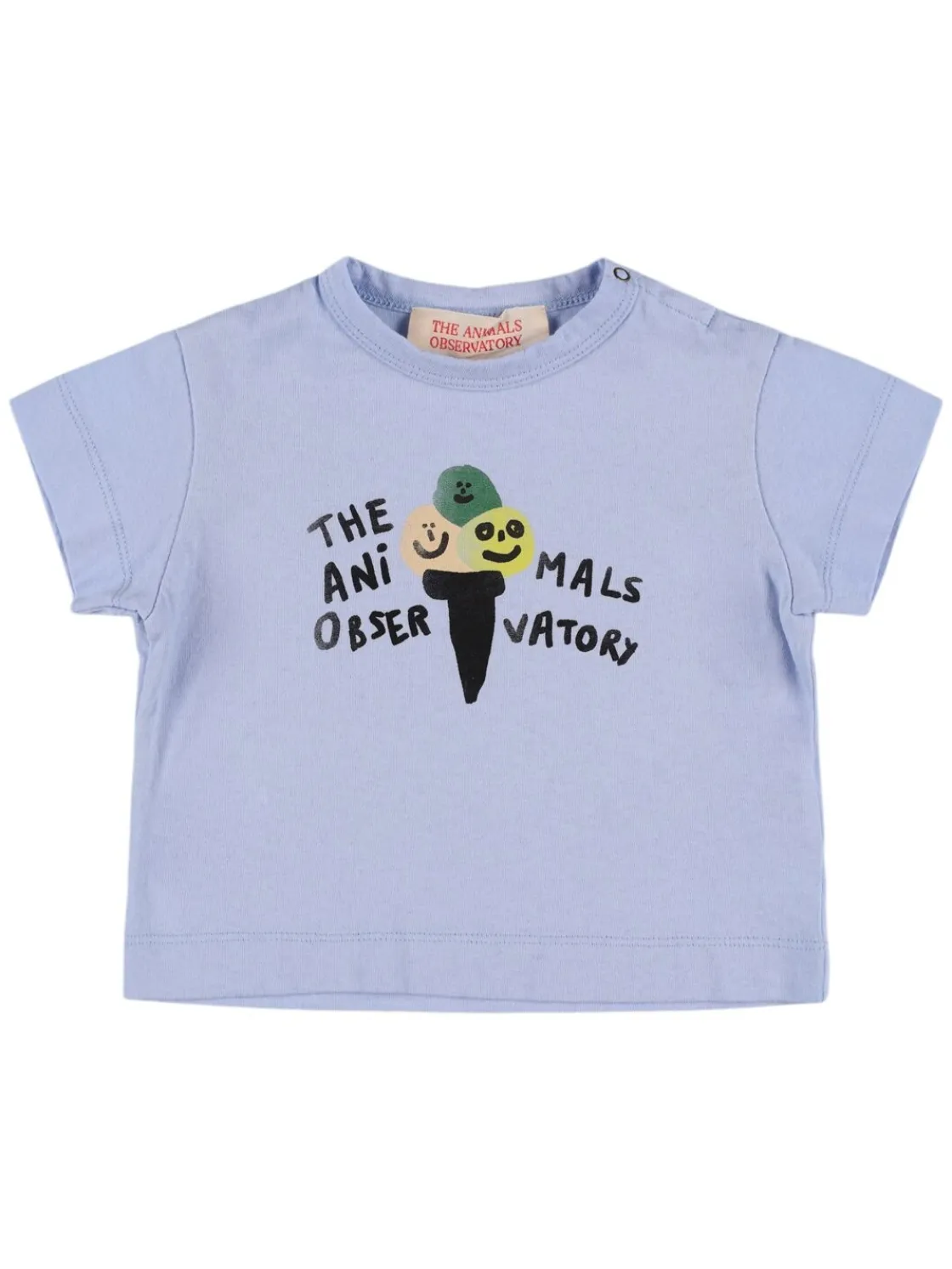 T-shirt in jersey di cotone stampato