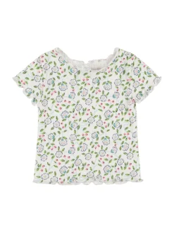T-shirt in jersey di cotone stampato