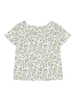T-shirt in jersey di cotone stampato